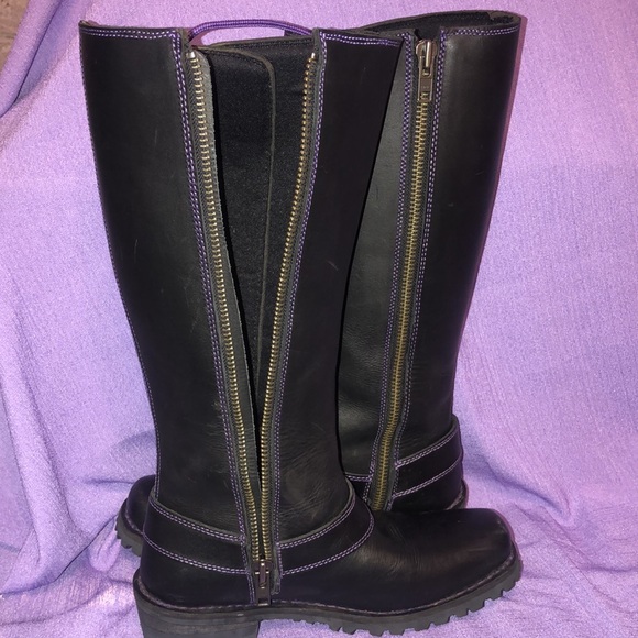 Used Women’s Milwaukee Leather Motorcycle Harness Boot Size 9 - Picture 10 of 15